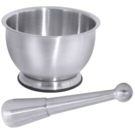 mortar with pestle stainless steel matt  Ø 110 mm  H 80 mm product photo