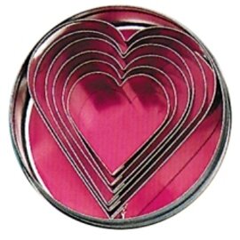 cookie cutters  • heart round  | tinplate Ø 100 mm  H 30 mm product photo