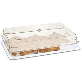 GN platter GN 1/2 transparent white  L 325 mm  B 265 mm  H 120 mm product photo