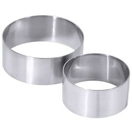 mousse rng stainless steel 18/10 round Ø 68 mm  H 35 mm | 2 pieces product photo