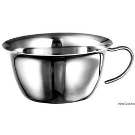 bouillon cup 300 ml stainless steel Ø 115 mm H 55 mm with handle product photo