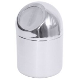 table bin stainless steel pusht top lid Ø 120 mm  H 180 mm product photo