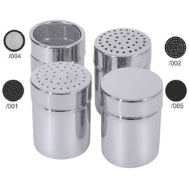 shaker 150 ml stainless steel  Ø 60 mm  H 75 mm  • hole Ø 1 mm product photo