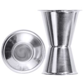 cocktail measuring double cylinder stainless steel 18/10 calibration marks 30 ml | 50 ml  H 85 mm product photo