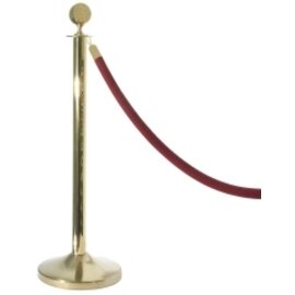 barrier post steel golden coloured  Ø 0.31 m  H 1.0 m | ball-shaped pole head product photo