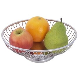 fruit basket stainless steel oval 200 mm  x 150 mm  H 60 mm product photo