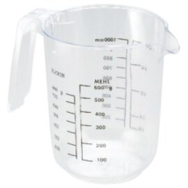 measuring beaker polystyrol graduated up to 1000 ml  Ø 120 mm  H 150 mm product photo