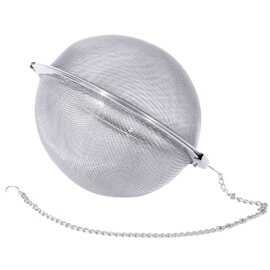 spice ball|tea infuser ball stainless steel | extra fine filter fabric | Ø 50 mm product photo