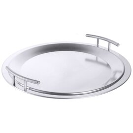 tray stainless steel bow-type handles shiny Ø 460 mm  H 20 mm product photo