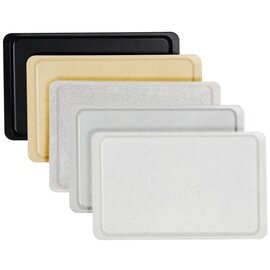 standard tray EN 1/1 fibre glass light grey rectangular | 530 mm  x 370 mm product photo