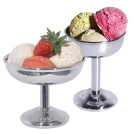 sundae goblet 125 ml stainless steel round Ø 80 mm H 110 mm product photo