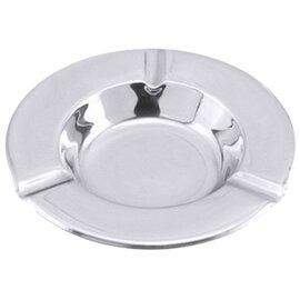 ashtray stainless steel shiny  Ø 125 mm  H 20 mm product photo