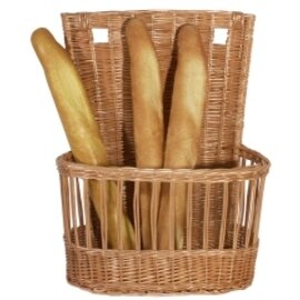 baguette basket wicker oval 500 mm  x 270 mm  H 610 mm product photo