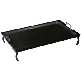 iron plate with rack  • iron | 700 mm  x 410 mm  H 120 mm product photo