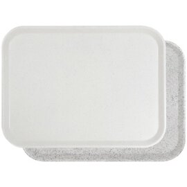 canteen tray fibre glass light grey rectangular | 460 mm  x 360 mm product photo