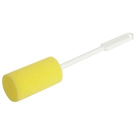 thermal carafe sponge brush  | bristles made of foam  | white  | yellow  Ø 55 mm  L 345 mm product photo