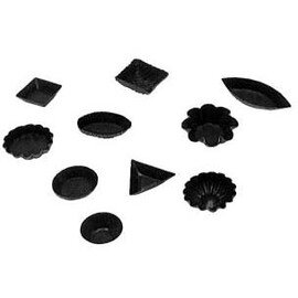 non-stick petits-fours set set of 50 black 36 - 65 mm product photo