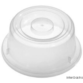 plate dome polypropylene transparent white  H 85 mm Ø 190 mm product photo
