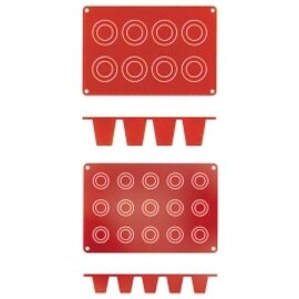 baking mat  • cup-shaped  • dariole | 8-cavity | mould size Ø 55 x 60 mm  L 300 mm  B 175 mm product photo