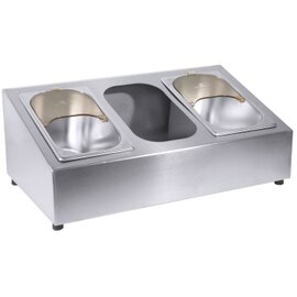 cutlery tray GN 1/4 3 compartments  L 555 mm  H 220 mm product photo