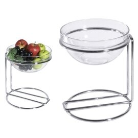 buffet stand glass steel | 1 shelf with with bowl  H 150 mm product photo