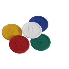 CLEARANCE | tokens plastic green round with coinage  Ø 25 mm | 100 pieces product photo