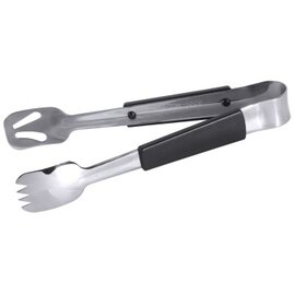 serving tongs LE BUFFET stainless steel black nylon handle  L 235 mm product photo