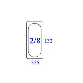 CLEARANCE | GN container GN 2/8  x 65 mm porcelain white product photo