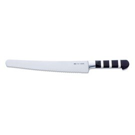 universal knife 1905 round top forged wavy cut  | massive ferrules | black | blade length 26 cm product photo