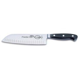 santoku PREMIER PLUS EURASIA straight blade hollow grind blade  | riveted | black | blade length 18 cm product photo