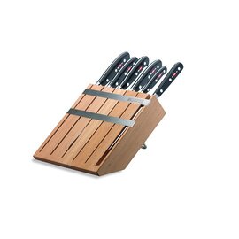 knife holder PREMIER PLUS wood with 5 knives|1 fork  L 320 mm  H 230 mm product photo