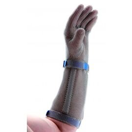 chain glove L size 3 blue with cuff product photo