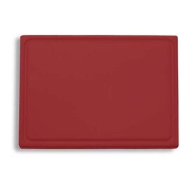 cutting board plastic  • brown with juice rim | 530 mm  x 325 mm  H 20 mm product photo