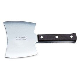 double hatchet curved blade smooth cut cut on both sides | black | blade length 18 cm  L 24 cm product photo