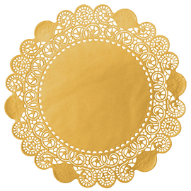 cake doilies golden Ø 360 mm round product photo