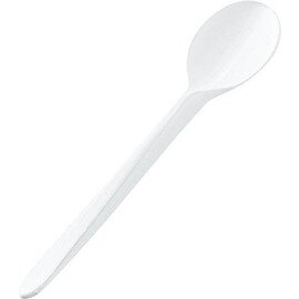 teaspoon DINNER polystyrol white  L 125 mm | disposable | 20 x 100 pieces product photo