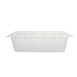 PP bowl GN 1/4 transparent | disposable 265 mm x 162 mm H 70 mm product photo