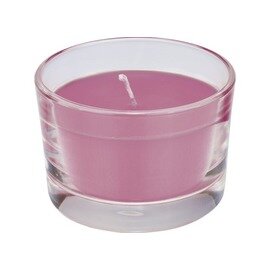 glass candle IBIZA purple  Ø 85 mm  H 60 mm | burning period 18 hours | 12 x 1 piece product photo