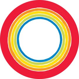 premium plates paper white colourful  Ø 220 mm | 5 x 50 pieces | disposable product photo