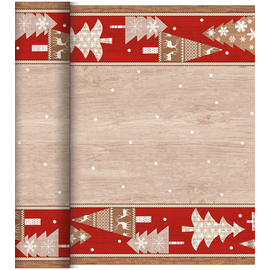 table runner Tête-à-Tête design ALPS disposable 4 rolls of 24 m each | 24 m  x 0.4 m product photo