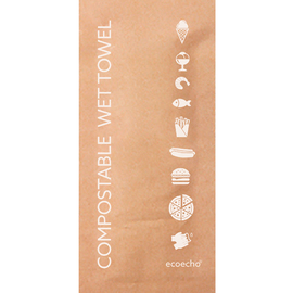 Towelettes compostable 130 mm x 60 mm product photo