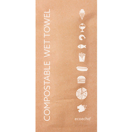 Towelettes compostable 130 mm x 60 mm product photo