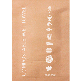 Towelettes compostable 70 mm x 50 mm product photo