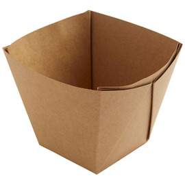 takeaway bowl 820 ml VIKING High Box carton brown | 113 mm x 113 mm H 100 mm product photo