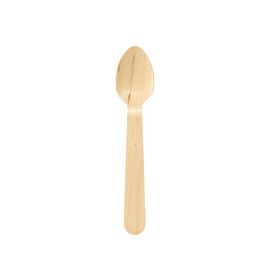 teaspoon BIOPAK wood birch tree 100% compostable max. +70°C L 110 mm | disposable product photo