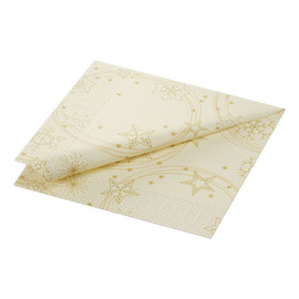 napkin STAR SHINE CREAM | 400 mm x 400 mm | 3 ply product photo