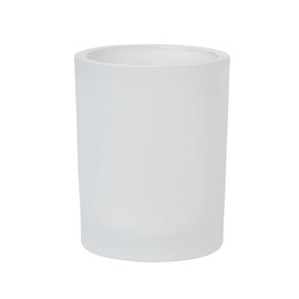 candle holder SNOWY white frosted Ø 80 mm H 100 mm product photo