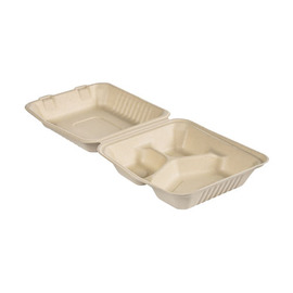 meal box bagasse brown 325 | 90 | 90 ml product photo