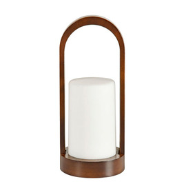 LED candle holder GOOD CONCEPT EASY bamboo brown Ø 100 mm H 240 mm product photo