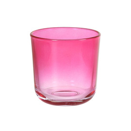 candle holder OURI glass fuchsia coloured H 80 mm Ø 68 mm | 78 mm product photo